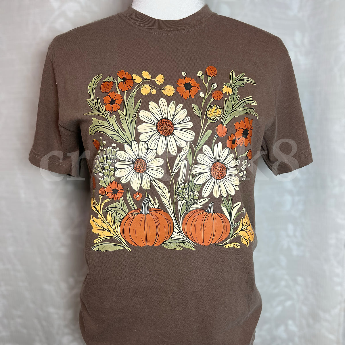 "Fall Floral" - Pressed T-Shirt