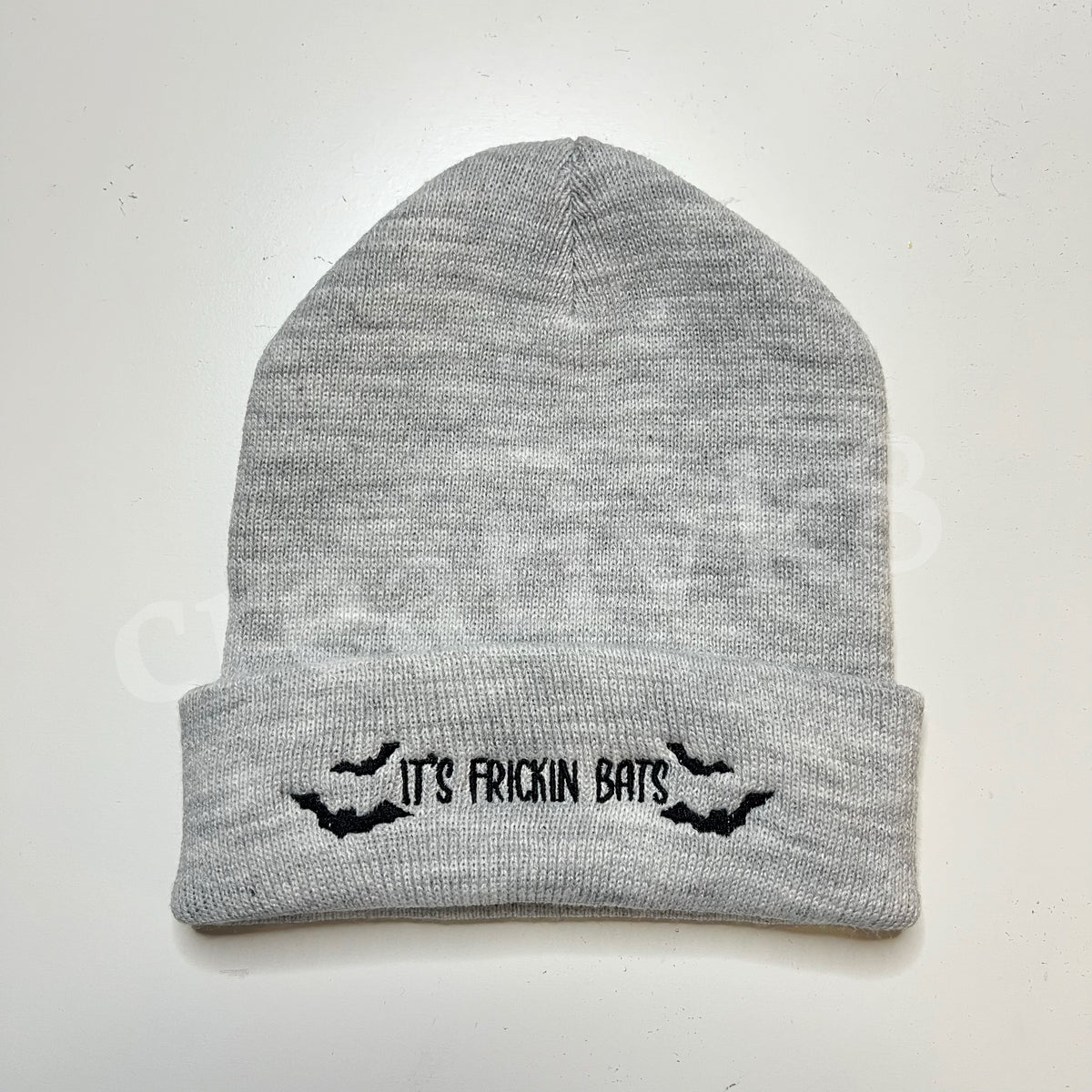“Frickin’ Bats” - Embroidered Knit Beanie