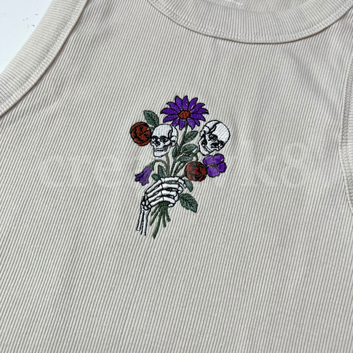 “Skellie Bouquet” - Embroidered Shirt
