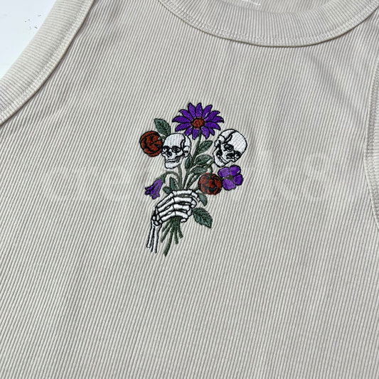 “Skellie Bouquet” - Embroidered Shirt