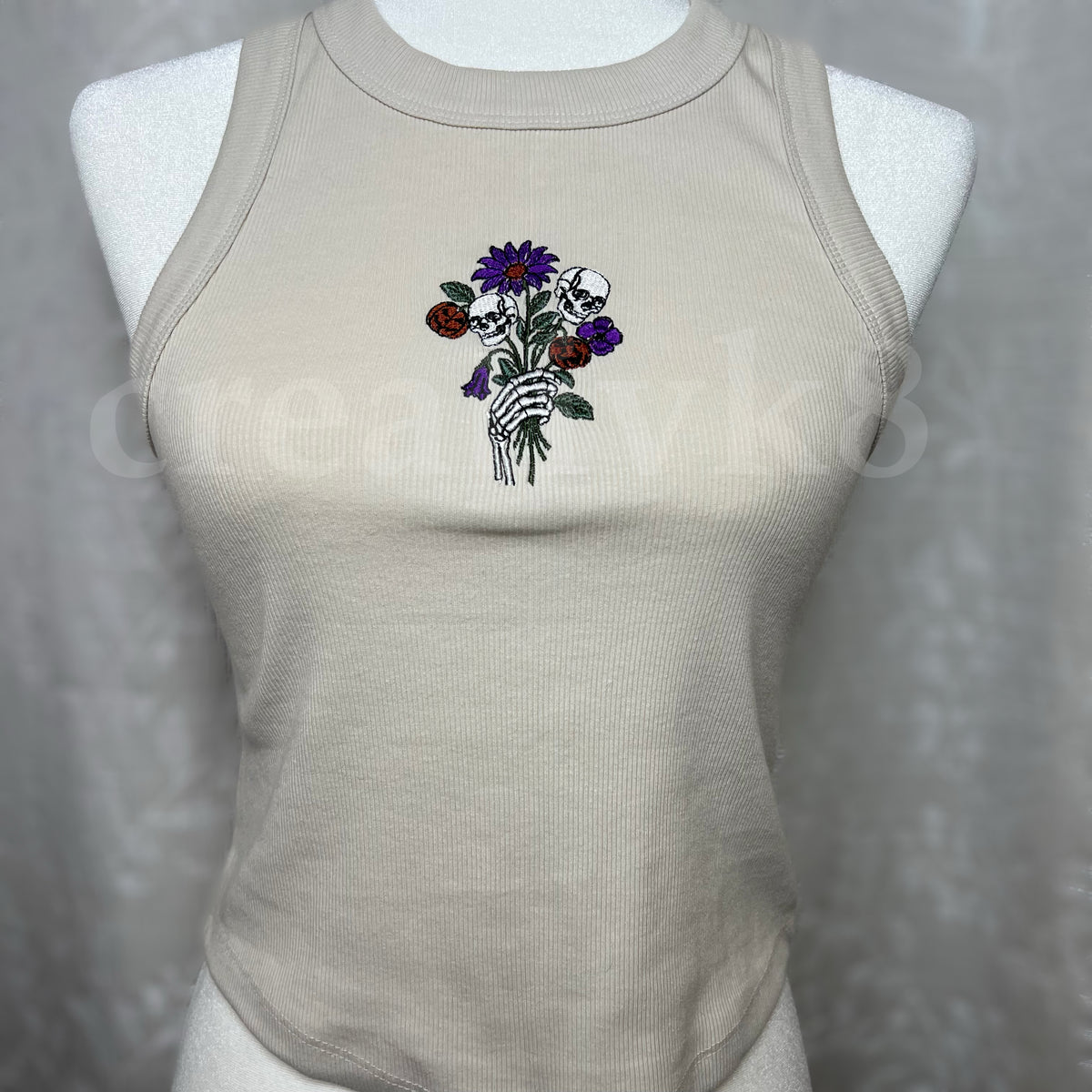 “Skellie Bouquet” - Embroidered Shirt