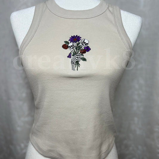 “Skellie Bouquet” - Embroidered Shirt