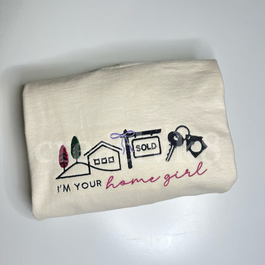 "Home Girl" - Embroidered Shirt